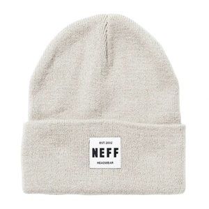 Neff Mens Neff Headwear White Heather Lawrence Beanie New With Tags